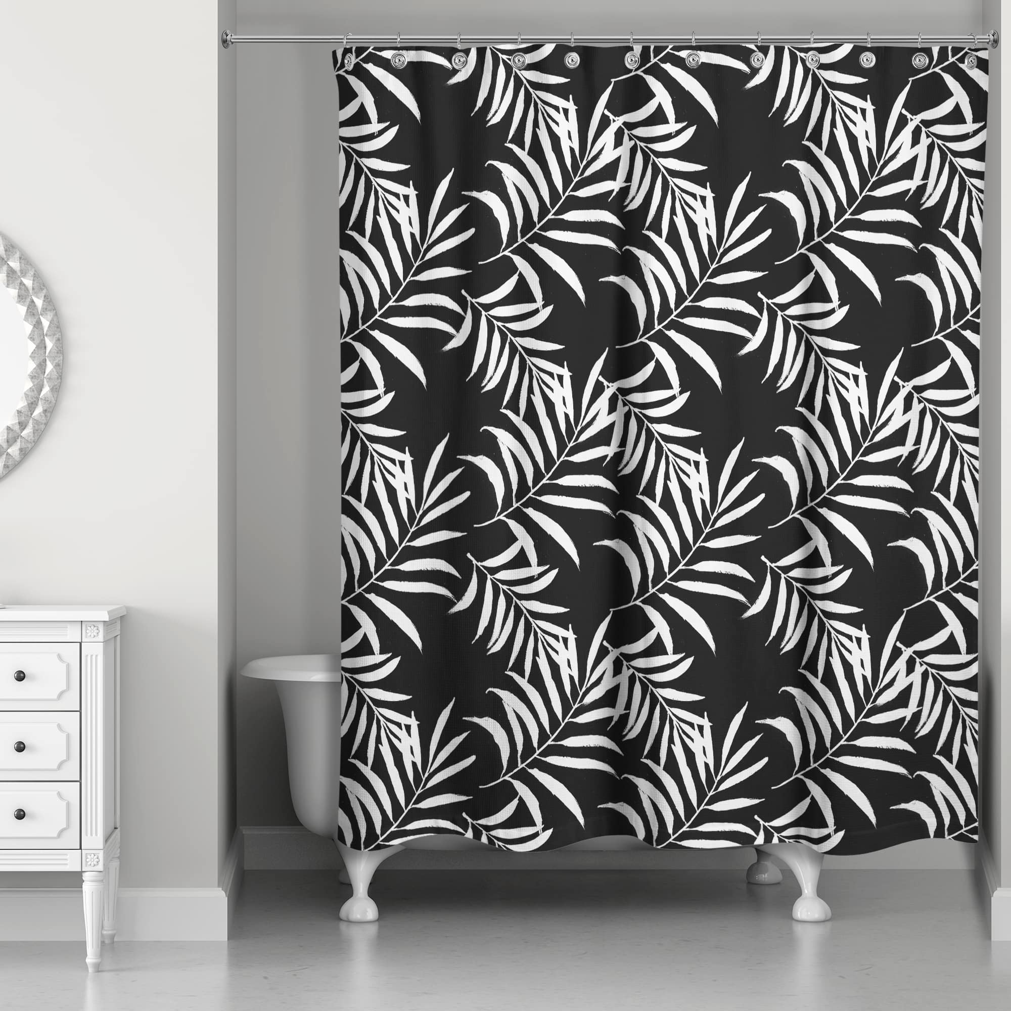 Palm Print Shower Curtain